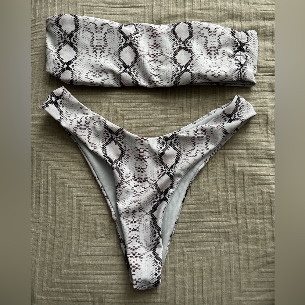 Snakeskin bikini